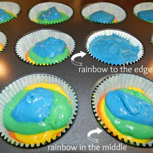 Rainbow Cupcakes I Pretty Little Pastimes