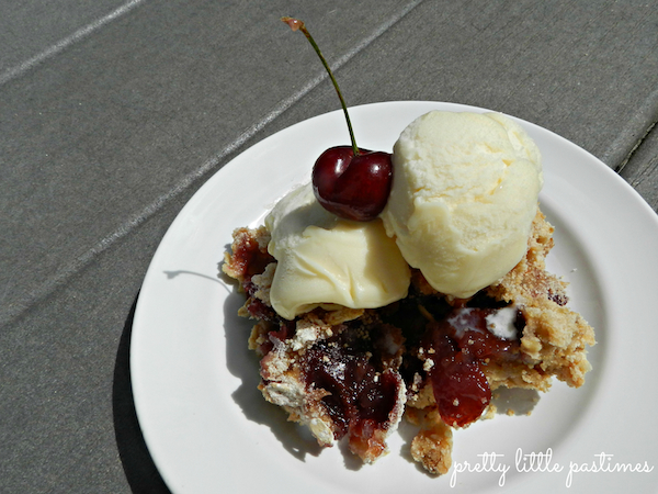 Fresh Cherry Crisp I Pretty Little Pastimes